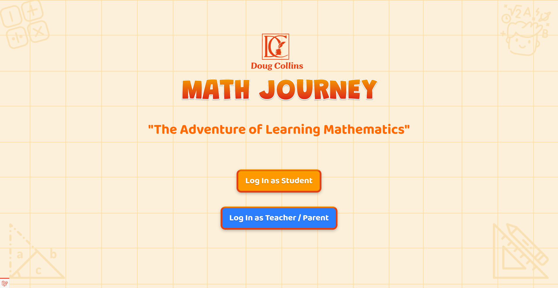 Math Journey app showing learning results